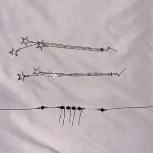 Dainty Necklace and Earring Set